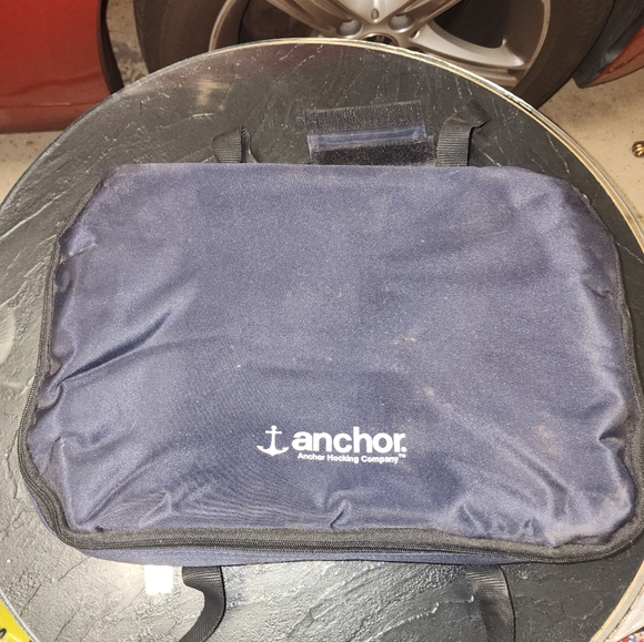 Anchor Hocking Blue Bakeware Carrier - Picture 1 of 5